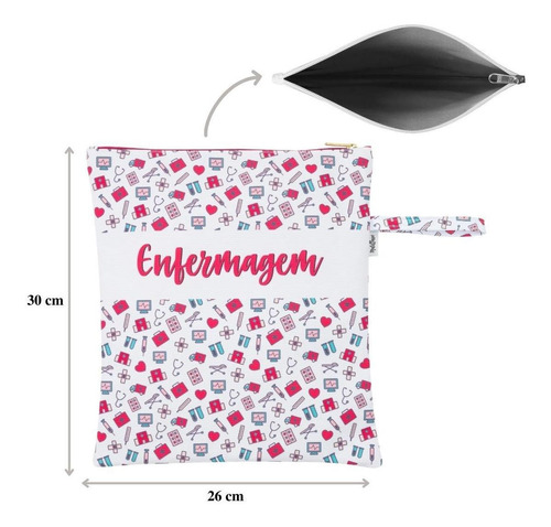 Porta Jaleco Bolsa Necessaire Feminino - Enfermagem