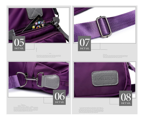 Imagen 10 de 10 de Mochila Impermeable Antirrobo Ideal Viaje Mujer 4 Colors