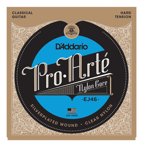 D'Addario Pro-Arté  EJ46 Encordoamento Para Violão Nylon Nylon Core 