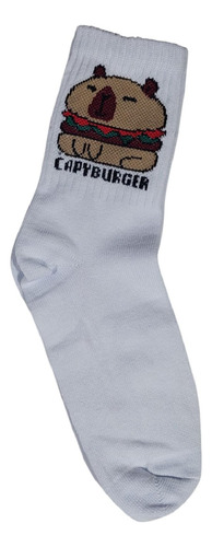 Medias Tipo Tenis De Algodòn Motivo Capibara Capiburguer 36-41
