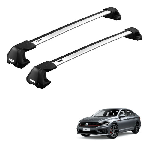Rack Bagageiro Teto Vw Jetta Sedan 19 Diante Evo Edge Thule