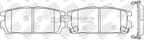 Pastillas De Freno Chevrolet (gm) Captiva 2.2 2013 Nibk Tras