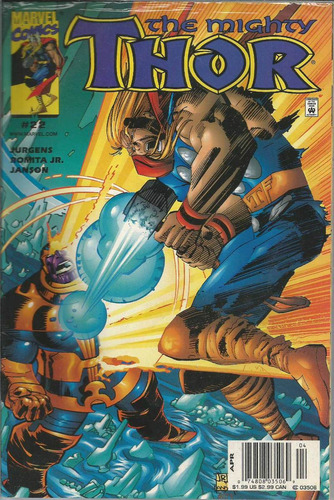 The Mighty Thor  N° 22 -36 Páginas Em Inglês - Editora Marvel - Formato 17 X 25,5 - Capa Mole - 2000 - Bonellihq Cx03b Maio24