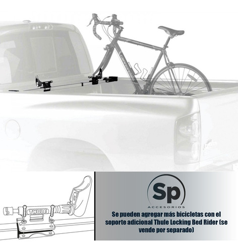 Imagen 3 de 5 de Porta Bicicletas Thule Bed Rider Barra Para Pick Up