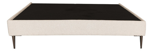 Base Cama Queen Size Dicasa Slim Avanti Beige Claro