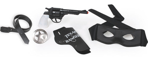 Set Revolver + Mascara Disfraz Zorro Juguete Infantil Trex