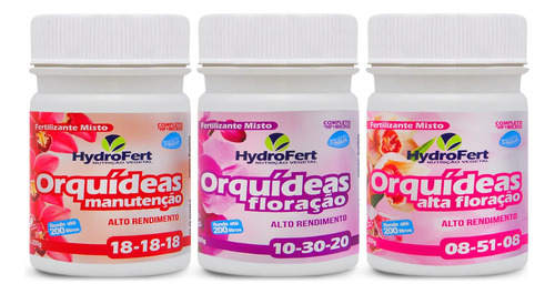 Kit De Adubo Para Orquídeas - Fertilizantes Hydrofert