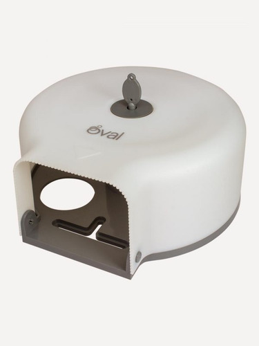 Despachador De Papel Higiénico Oval Blanco Junior P/300 Mts