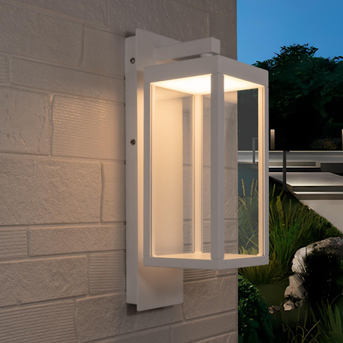 Lámpara De Pared Led Exterior Impermeable Con Pantalla De Vi