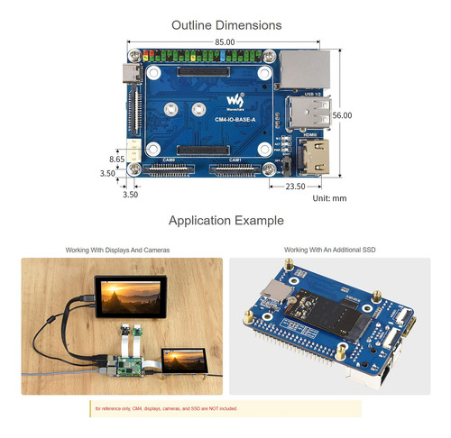 Tabla Base Mini Para Raspberry Pi Compute Module 4