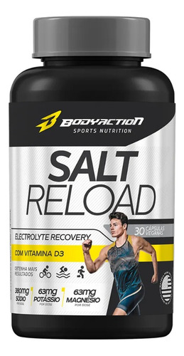 Salt Reload 30 Cápsulas  - Bodyaction