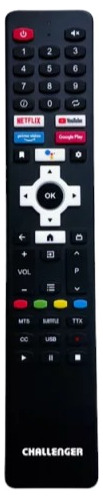 Control Remoto Challenger Smart Tv Android Comando De Voz