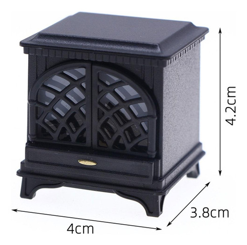 4 Chimenea De Casa De Muñecas 1:12 Con Modelo De Chimenea