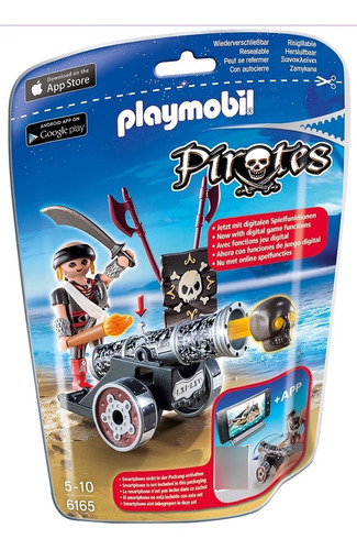 Playmobil Cañon Interactivo Negro Con Corsario