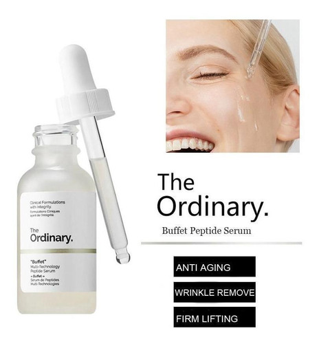 The Ordinary Buffet Multi-technology Peptide Serum 30ml Momento de aplicação Dia/Noite Tipo de pele Todo tipo de pele