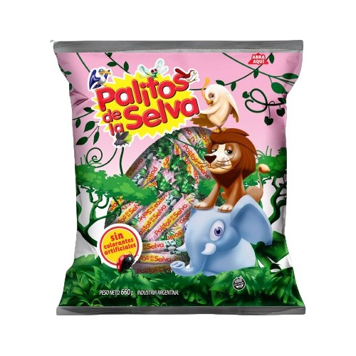 Caramelos Palitos De La Selva (600gms.) Cotillón Chirimbolos