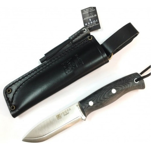 Cuchillo Bushcraft Español Joker Ember Micarta Canvas Negra