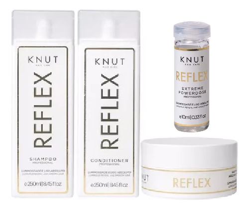 Knut Reflex Kit Sh+cond+máscara+ampola 4produtos