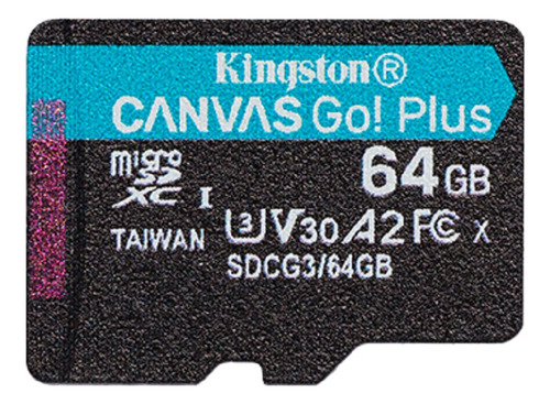 Memoria Microsd Kingston Canvas Go Plus Sdcg3/64gb Adaptador