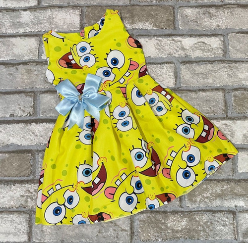 Vestido Bob Esponja Casual | MercadoLivre Vestido Bob Esponja Casual | MercadoLivre