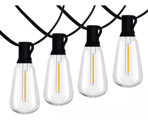 Guirnalda 10 Lámparas Lúces Led Edison Guía 5mts Clicshop 