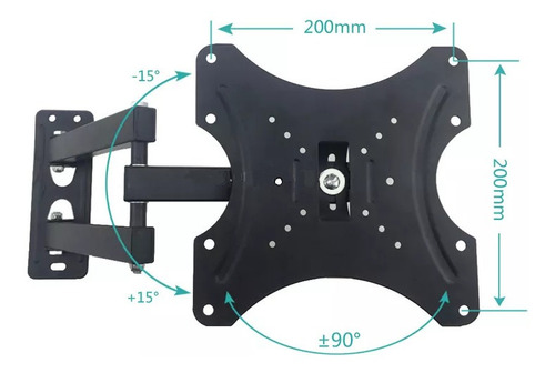 Base Movible De Pared Con Brazo Para Tv Lcd Led 14 A 42