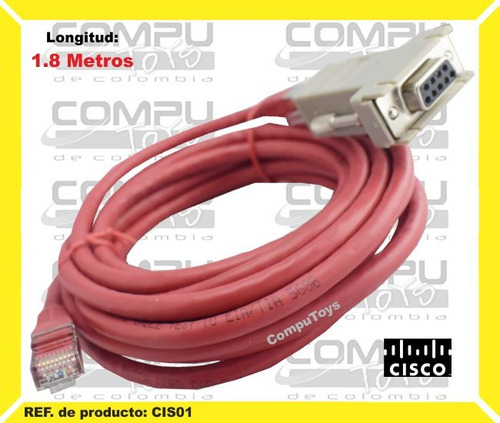 Cable Para Consola Cisco Db9 A Rj45 Ref: Cis01 Computoys Sas