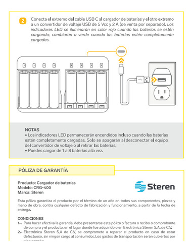 Cargador De 8 Pilas Aa Y Aaa