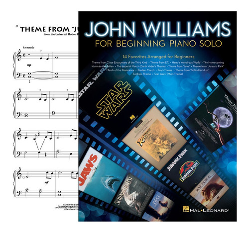 Partitura Piano Solo John Williams For Beginning Digital Oficial