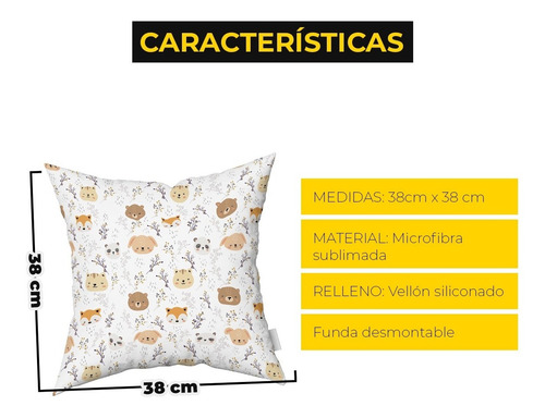 Imagen 3 de 3 de Almohadon Almohadones Decorativos De 40x40 Nordicos