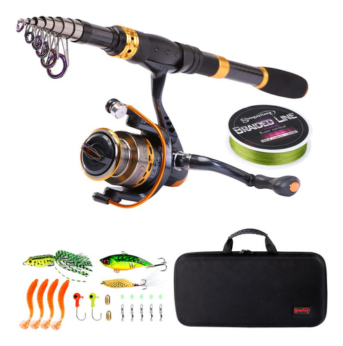 (1.8m/5.91ft, Fishing Full Kits With Carrier Case) - Sougayi