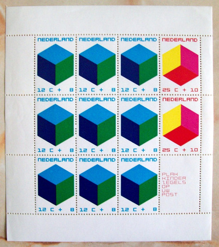 Holanda, Bloque Sc. B468a Ayuda Infantil 1970 Mint L6065
