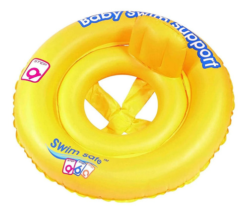 Asiento Doble Anillo Inflable Bebe 70 Cm. Swin Safe