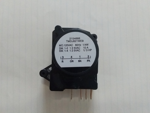 Timer Reloj Nevera 8 Horas 21 Minutos 3.4.1.2 10a 1/3hp 60hz