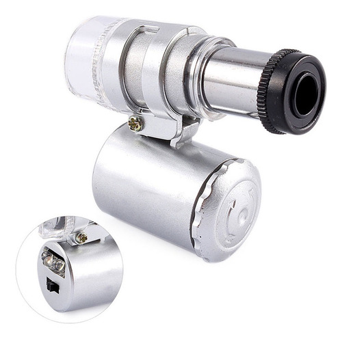 A Microscopio Bolsillo Mini Lupa Lupa For Joyería 60x