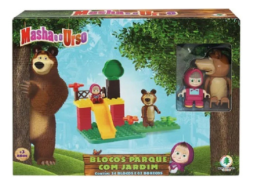 Masha E O Urso Blocos Parque Com Jardim - Monte Líbano