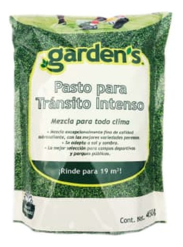 Semillas Para Pasto Garden's Tránsito Intenso 450g