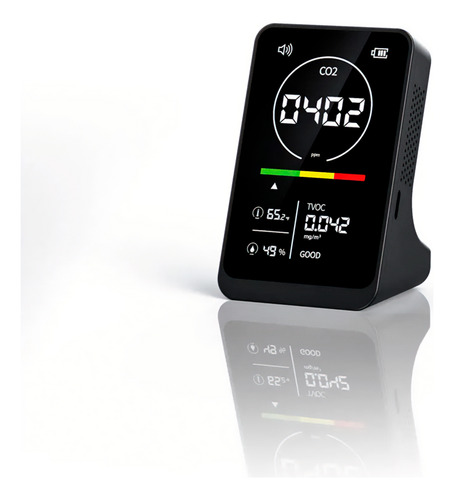 Medidor Qualidade Ar 4 Em 1 Co2 Umidade Tvoc Temperatura