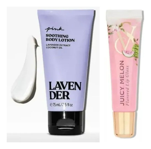 Crema Corporal Pink Victoria's Secret + Gloss De Vs Lavender