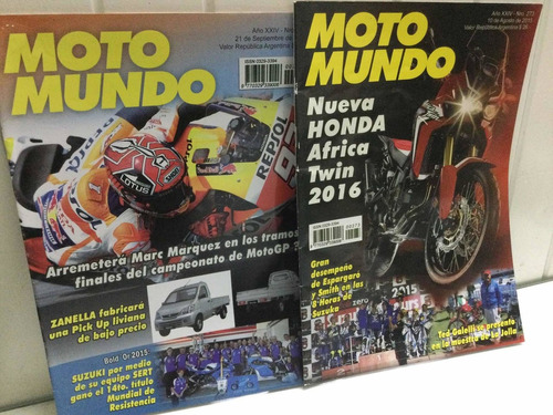 Moto Mundo.  2 Revistas