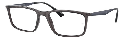 Armação Ray-ban Rb7195l 5620 55 Cinza Translúcido 7195 Rb L Cor Cinza-escuro Translúcido