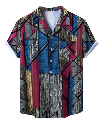 Nueva Camisa A Cuadros Con Solapa Casual Transpirable, Camis