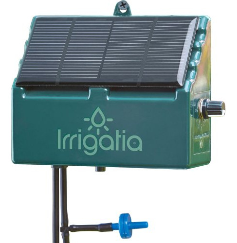 Sistema Riego Solar Automático Para Barriles De Agua, Verde
