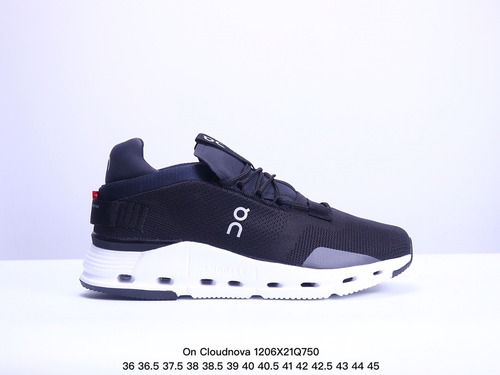 On Running Cloudnova Zapatillas Deportivas En Blanco Y Negr