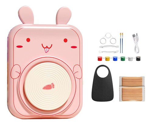 Kit De Pintura De Ruedas De Cerámica Mini Para Niños
