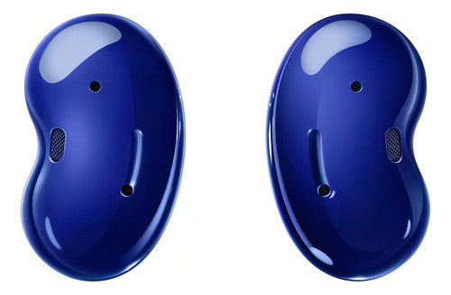 Promoção de fones de ouvido sem fio Galaxy Buds Live Blue, cor azul, cor clara, azul