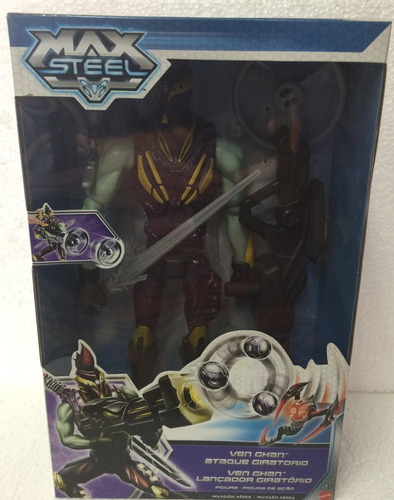 Max Steel- Ven Ghan Ataque Giratorio-con Accesorios