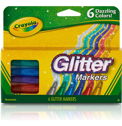 Crayola 6 Marcadores De Glitter