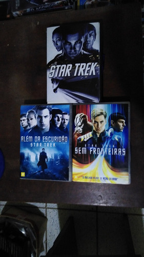 Star Trek Coleção 3 Filmes Em Dvd Original Usado