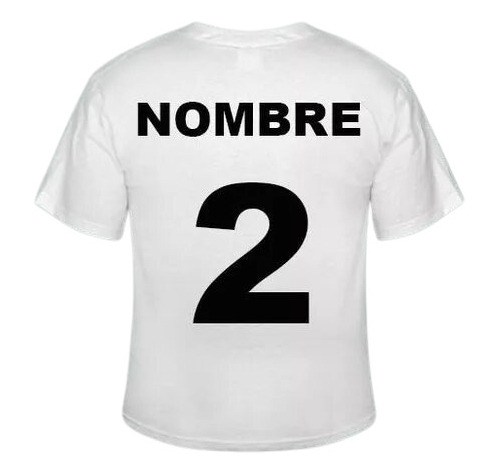 Estampado De Nombre Y Numero Camiseta Futbol Basket Hockey